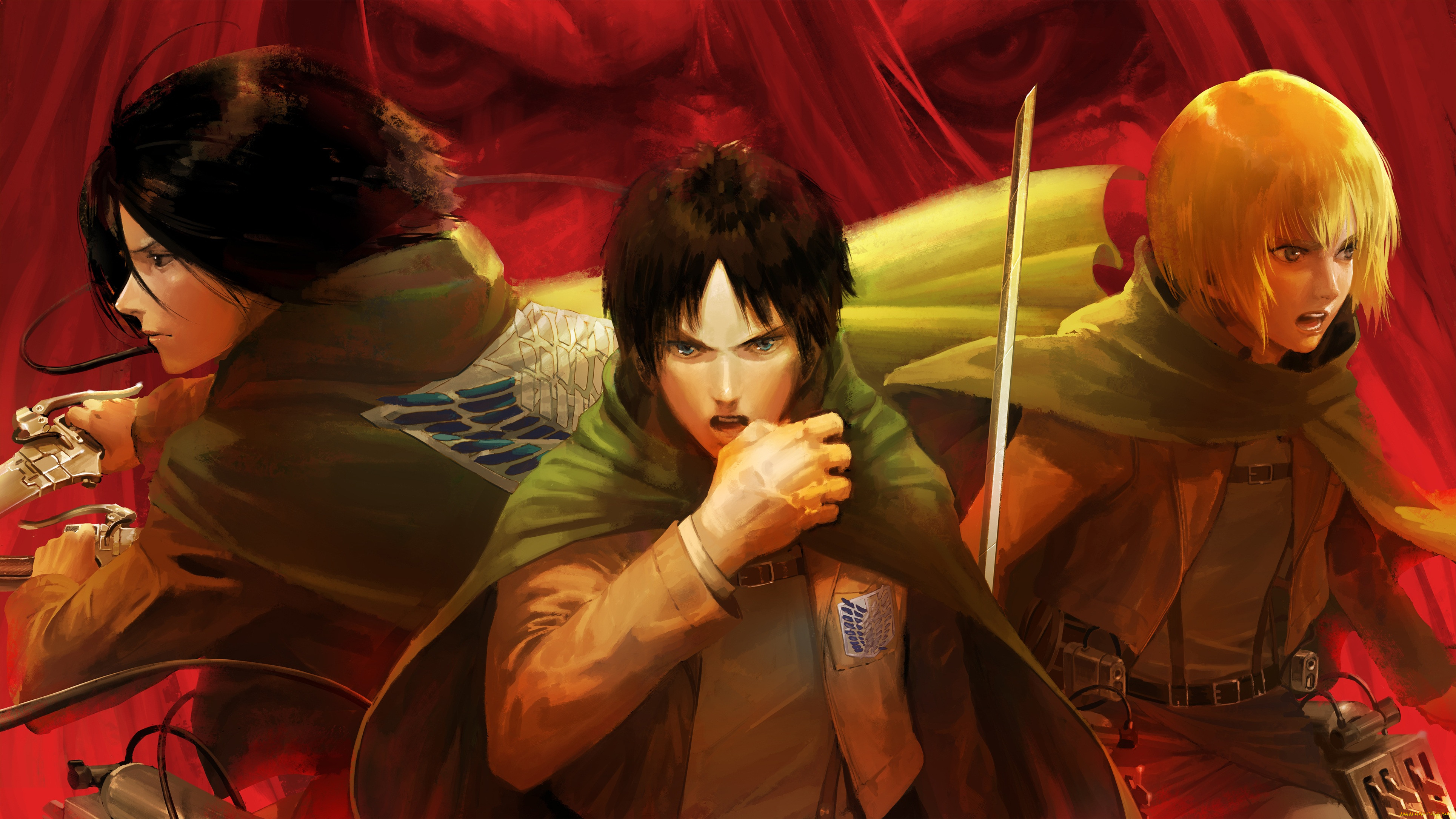 , shingeki no kyojin, attack, on, titan